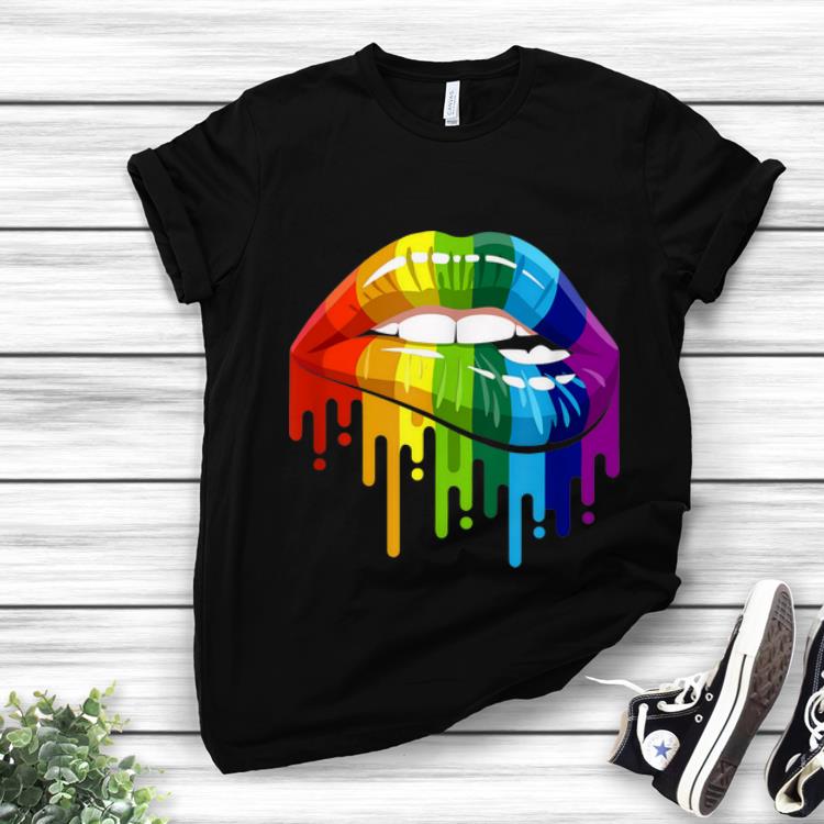 Premium Rainbow Lip LGBT Gay Lesbian Pride shirt 1 - Premium Rainbow Lip LGBT Gay Lesbian Pride shirt