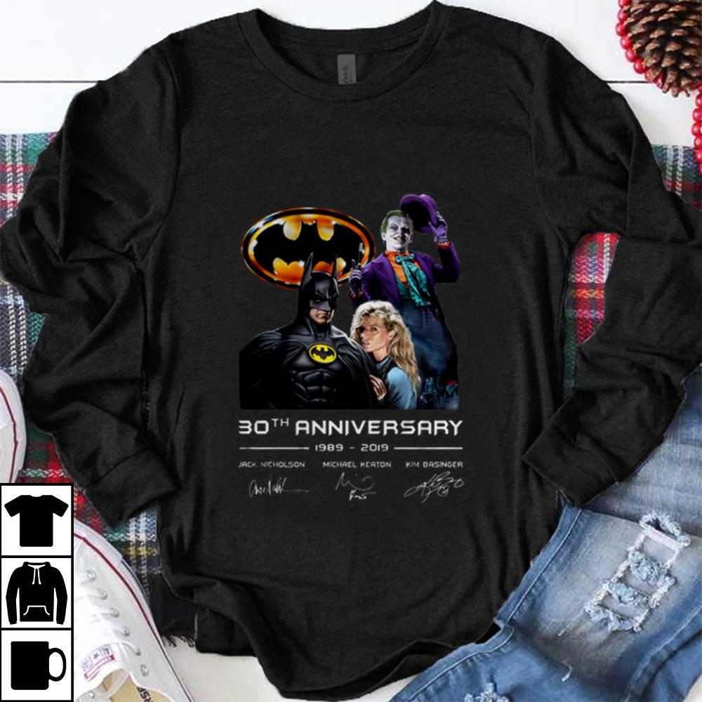 Pretty 30th Anniversary 1989 2019 Jack Nicholson Michael Keaton Kim Basinger Signature Version shirt 1 - Pretty 30th Anniversary 1989-2019 Jack Nicholson Michael Keaton Kim Basinger Signature Version shirt