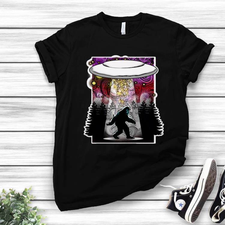 Pretty Extraterrestrial Flying Saucer Sasquatch Abduction shirt 1 - Pretty Extraterrestrial Flying Saucer Sasquatch Abduction shirt