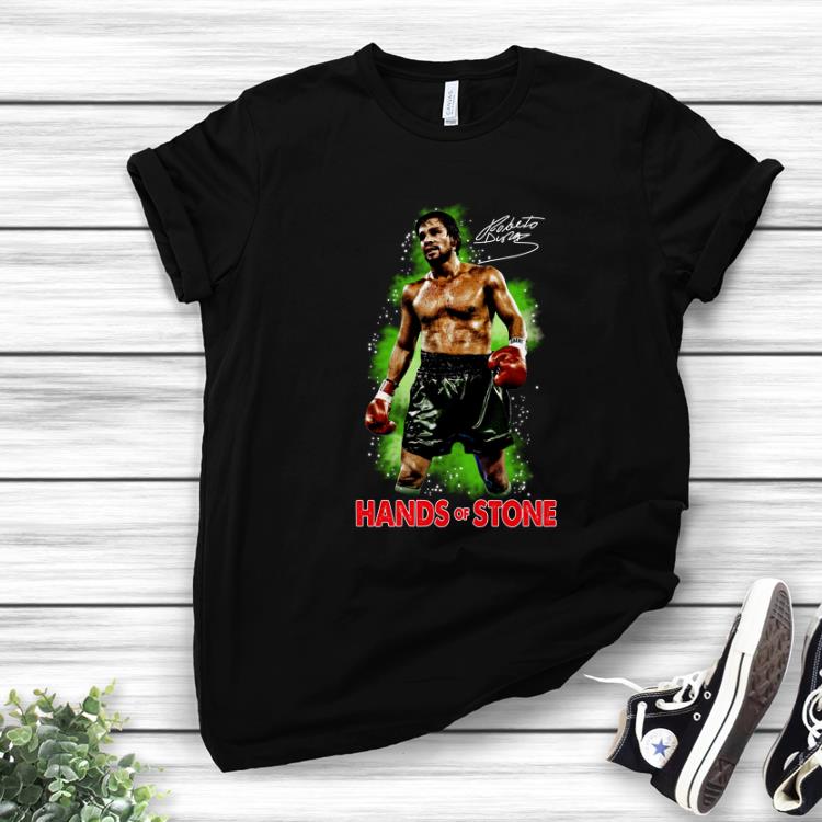 Top Roberto Duran Hand Of Stone Signature shirt 1 - Top Roberto Duran Hand Of Stone Signature shirt