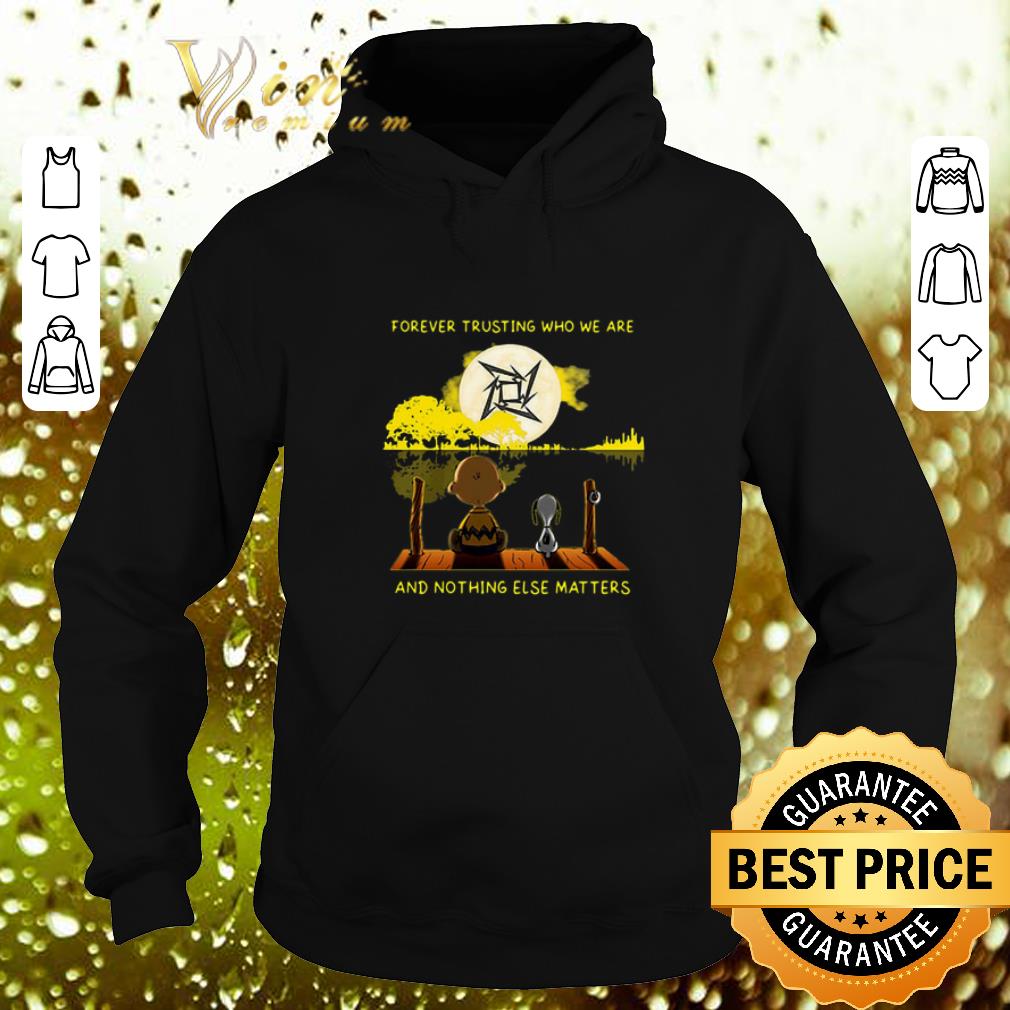 Pretty Snoopy Charlie Brown forever trusting who we are Metallica logo shirt 4 - Pretty Snoopy Charlie Brown forever trusting who we are Metallica logo shirt