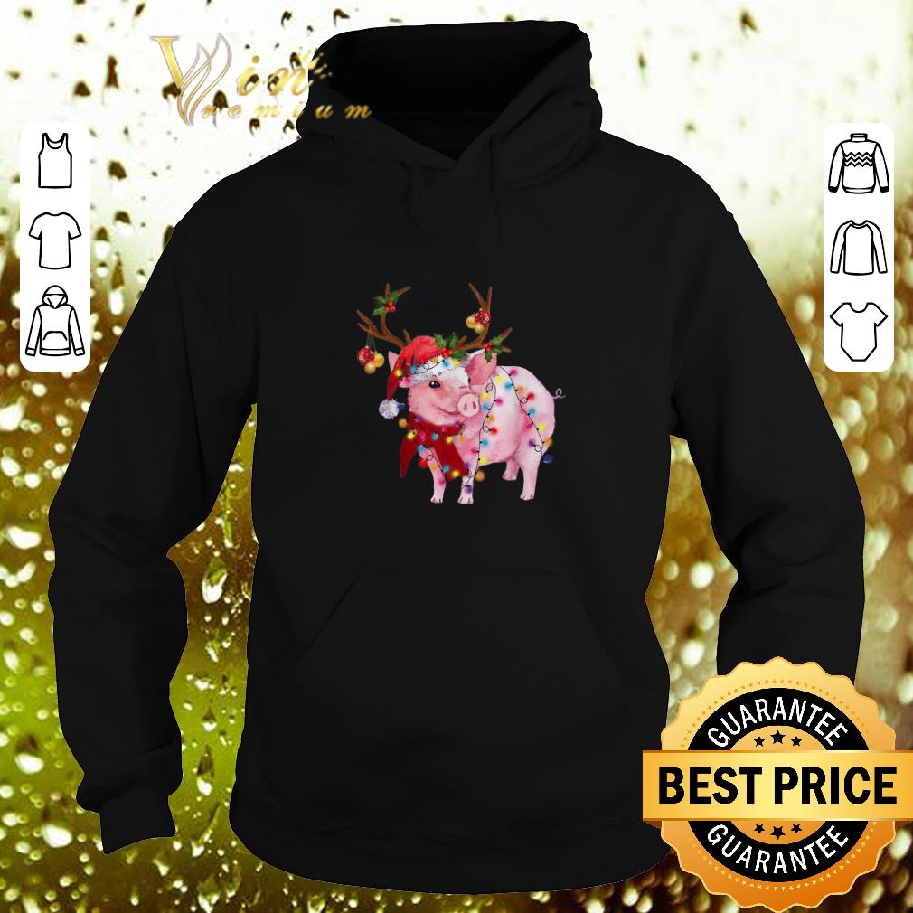 Nice Pig Santa reindeer Christmas Lights shirt Nice Pig Santa reindeer Christmas Lights shirt 4 - Nice Pig Santa reindeer Christmas Lights shirt