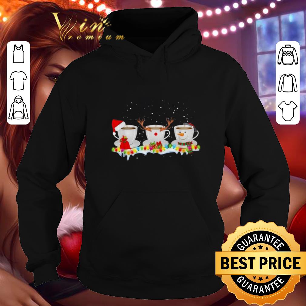Official Santa coffee cups Christmas shirt 4 - Official Santa coffee cups Christmas shirt