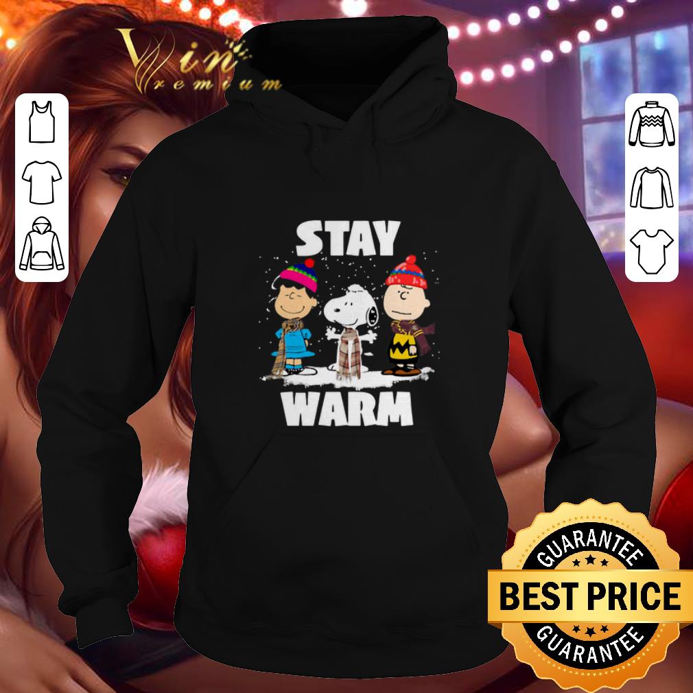 Official Stay Warm Peanuts characters Christmas shirt 4 - Official Stay Warm Peanuts characters Christmas shirt