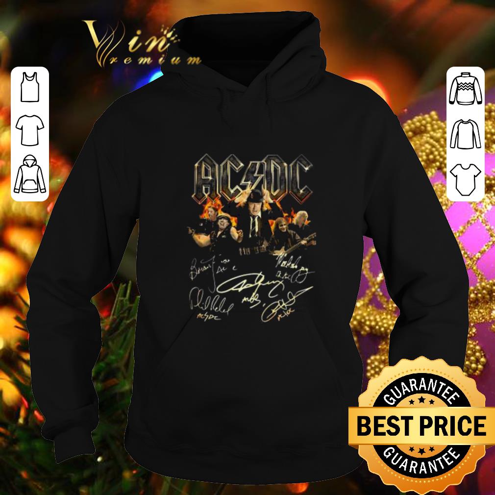 Cool ACDC band music signatures shirt 4 - Cool ACDC band music signatures shirt