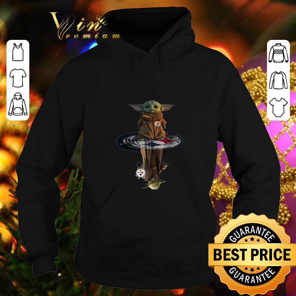 Nice Baby Yoda Master Pittsburgh Steelers reflection mirror water shirt 4 - Nice Baby Yoda Master Pittsburgh Steelers reflection mirror water shirt