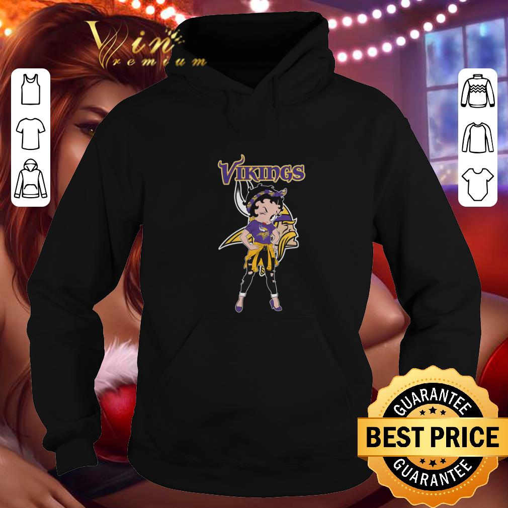 Official Betty Boop Minnesota Vikings shirt 4 - Official Betty Boop Minnesota Vikings shirt