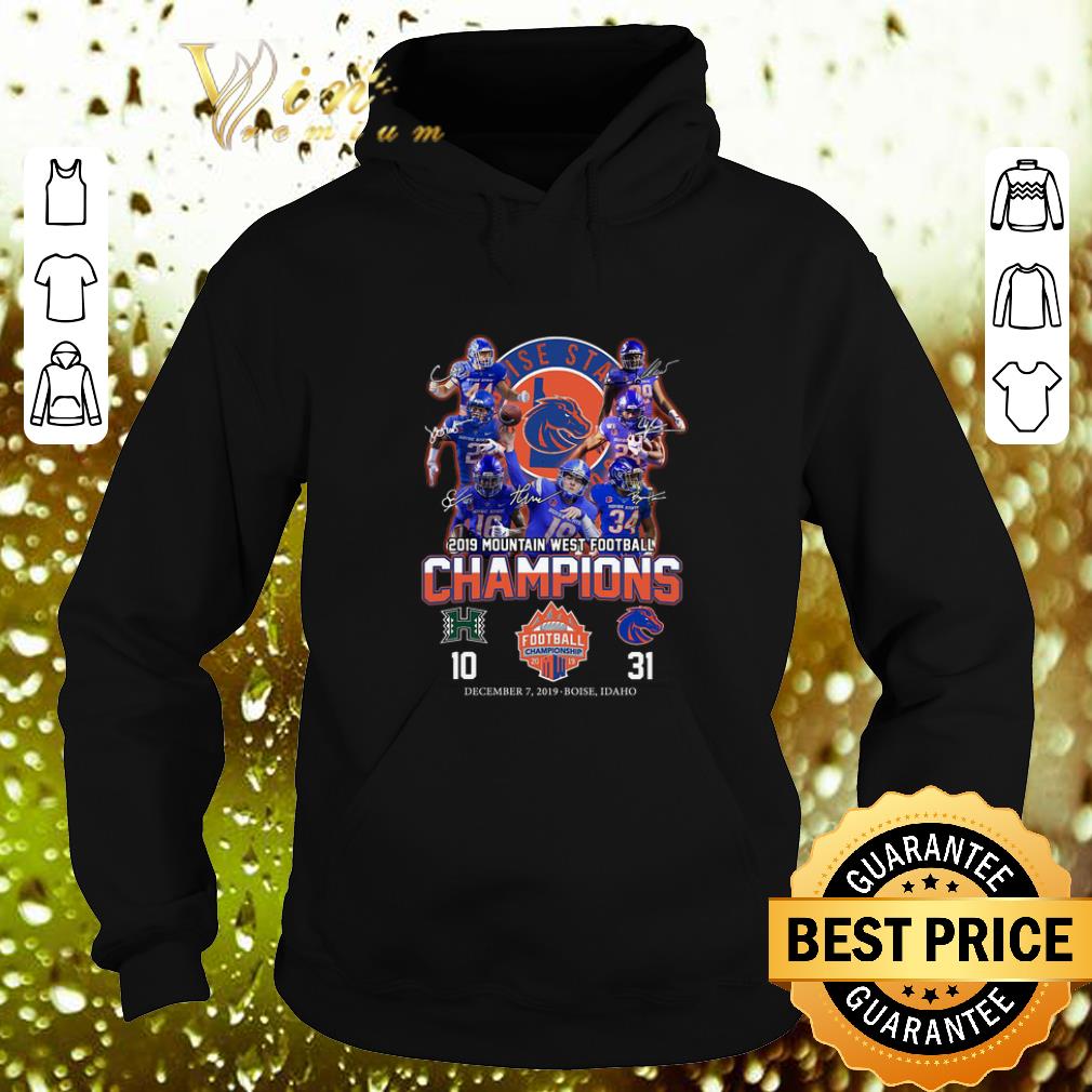 Official Boise State Broncos signed 2019 Mountain West Football Champions shirt Official Boise State Broncos signed 2019 Mountain West Football Champions shirt 4 - Official Boise State Broncos signed 2019 Mountain West Football Champions shirt