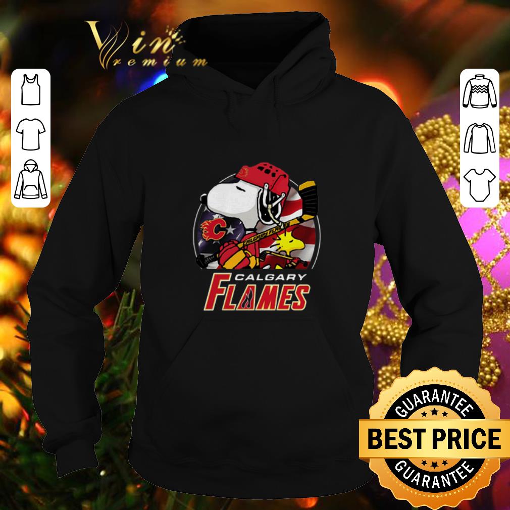 Official Calgary Flames Ice Hockey Snoopy and Woodstock shirt Official Calgary Flames Ice Hockey Snoopy and Woodstock shirt 4 - Official Calgary Flames Ice Hockey Snoopy and Woodstock shirt