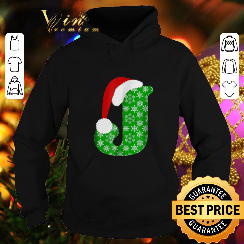 Official Christmas Santa Hat Monogram Letter J Holiday Gift shirt 4 - Official Christmas Santa Hat Monogram Letter J Holiday Gift shirt