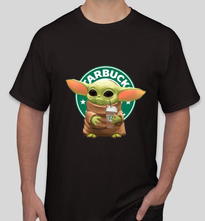 Premium Star Wars Baby Yoda Hug Starbucks shirt 4 - Premium Star Wars Baby Yoda Hug Starbucks shirt