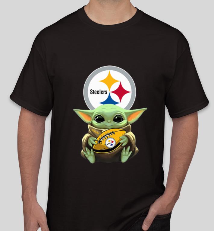 Top Star Wars Football Baby Yoda Hug Pittsburgh Steelers shirt 4 - Top Star Wars Football Baby Yoda Hug Pittsburgh Steelers shirt
