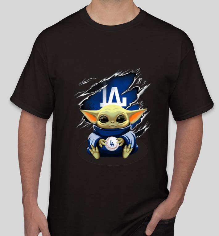 Hot Star Wars Baby Yoda Blood Inside Los Angeles Dodgers shirt 4 - Hot Star Wars Baby Yoda Blood Inside Los Angeles Dodgers shirt