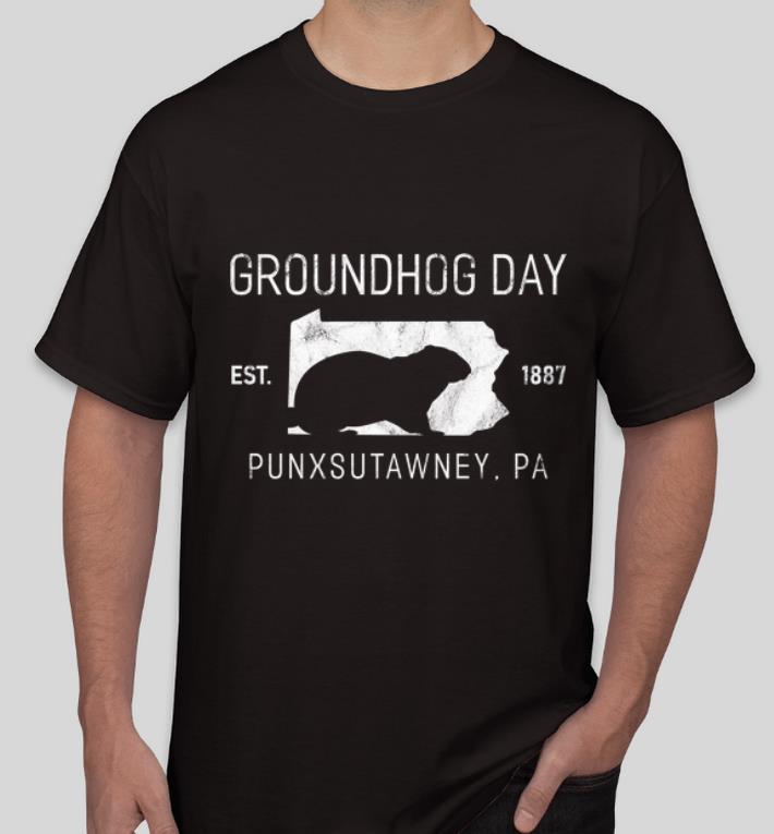 Premium Groundhog Day Punxsutawney PA Distressed Est 1887 shirt 4 - Premium Groundhog Day Punxsutawney PA Distressed Est 1887 shirt