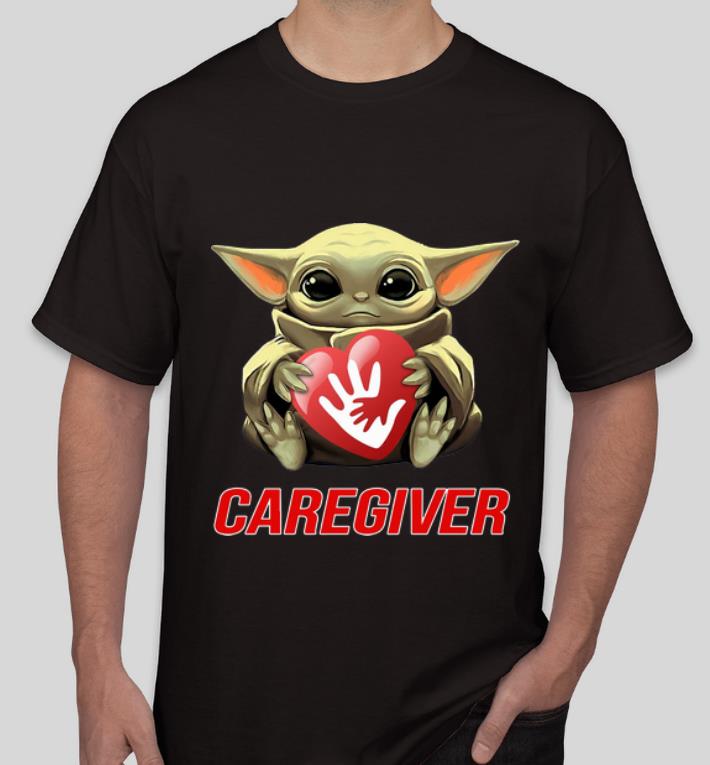 Pretty Star Wars Baby Yoda Hug Caregiver shirt 4 - Pretty Star Wars Baby Yoda Hug Caregiver shirt
