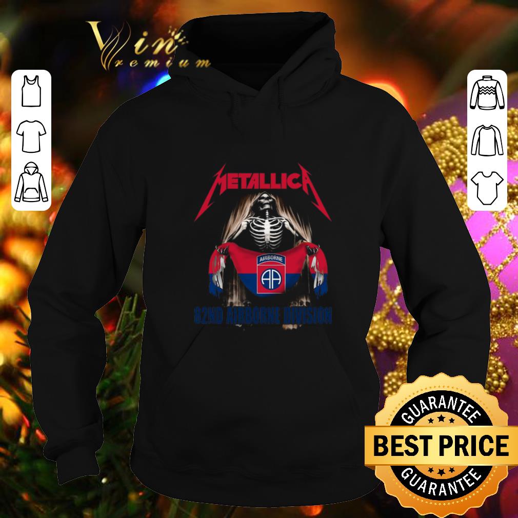 Cool Skeleton mashup Metallica 82nd Airborne Division shirt 4 - Cool Skeleton mashup Metallica 82nd Airborne Division shirt