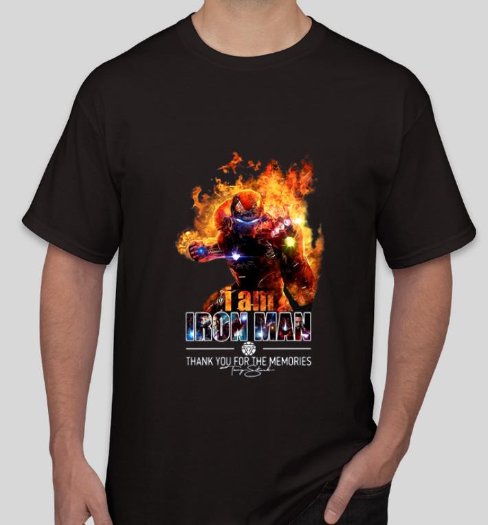 Great I Am Iron Man Thank You For The Memories Signature shirt 4 - Great I Am Iron Man Thank You For The Memories Signature shirt