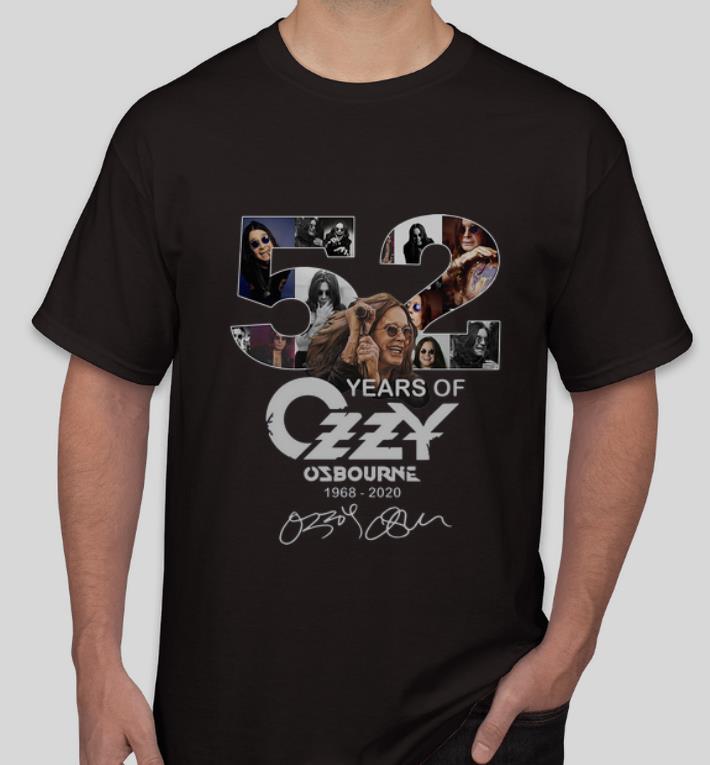 Hot 52 Years Of Ozzy Osbourne 1968 2020 Signatures shirt 4 - Hot 52 Years Of Ozzy Osbourne 1968-2020 Signatures shirt