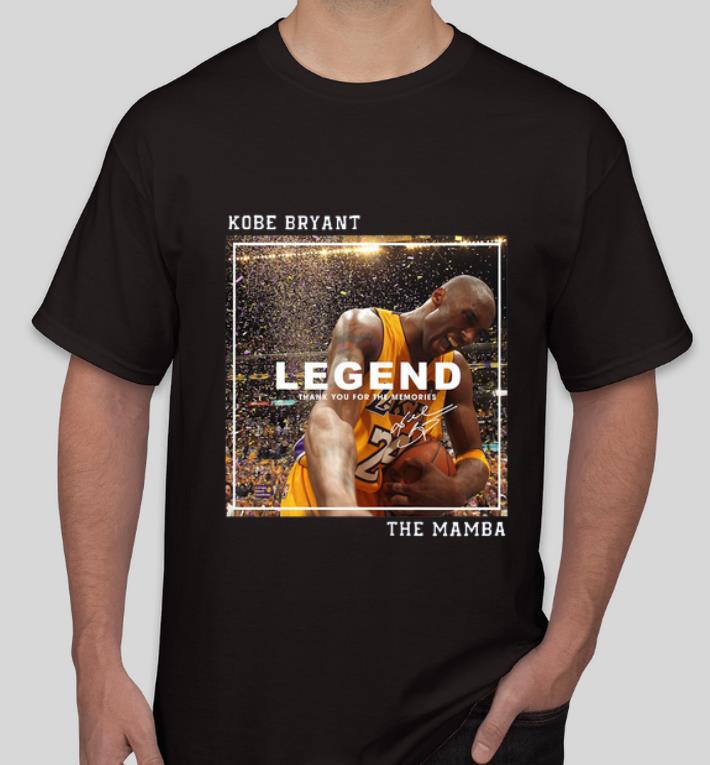 Hot Kobe Bryant Legend Thank You For The Memories The Mamba shirt 4 - Hot Kobe Bryant Legend Thank You For The Memories The Mamba shirt