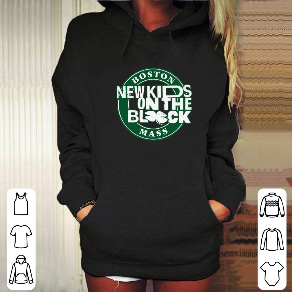 Nice New Kids On The Block Boston Mashup Starbucks Logo shirt 4 - Nice New Kids On The Block Boston Mashup Starbucks Logo shirt