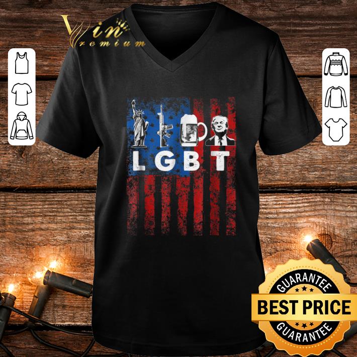 Official Lgbt Parody Liberty Guns Beer Trump USA flag American shirt 4 - Official Lgbt Parody Liberty Guns Beer Trump USA flag American shirt