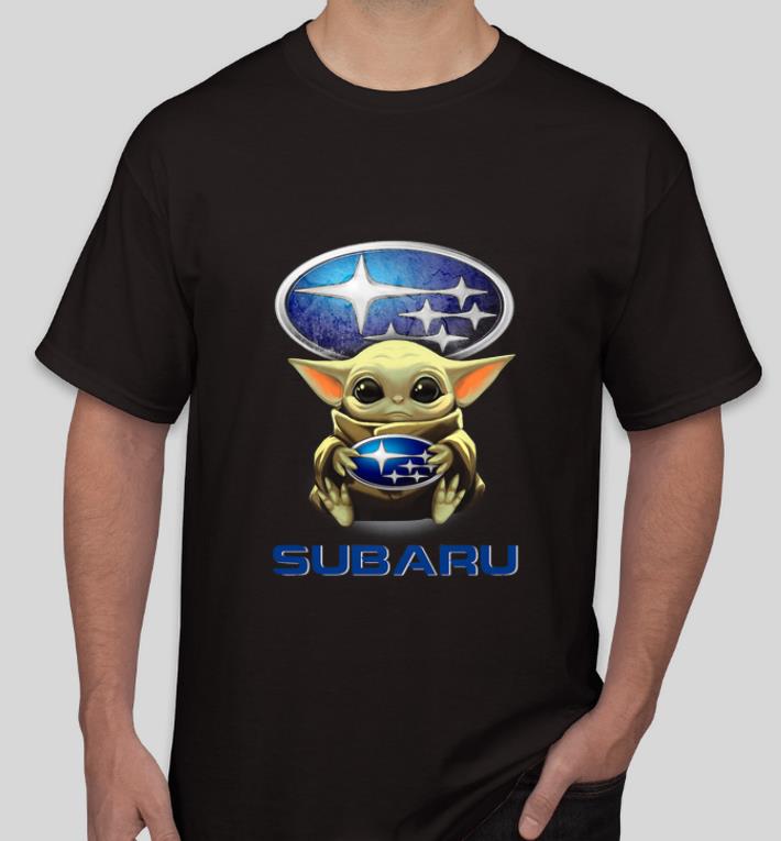 Original Baby Yoda hug Subaru shirt 4 - Original Baby Yoda hug Subaru shirt