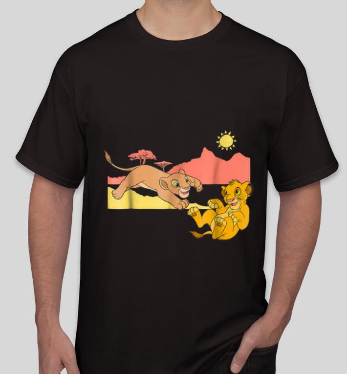 Pretty Disney The Lion King Young Simba Nala Playing shirt 4 - Pretty Disney The Lion King Young Simba Nala Playing shirt