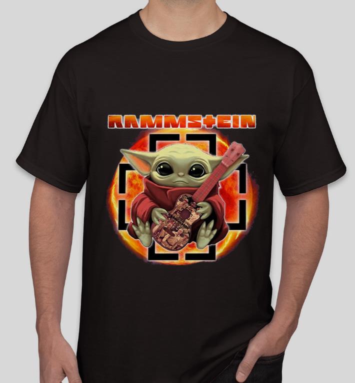 Pretty Star Wars Baby Yoda Hug Guitar Rammstein shirt 4 - Pretty Star Wars Baby Yoda Hug Guitar Rammstein shirt