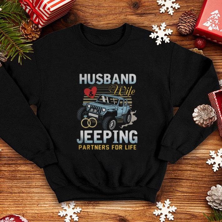 Cool Husband Wife Jeeping Partners For Life shirt 4 - Cool Husband Wife Jeeping Partners For Life shirt