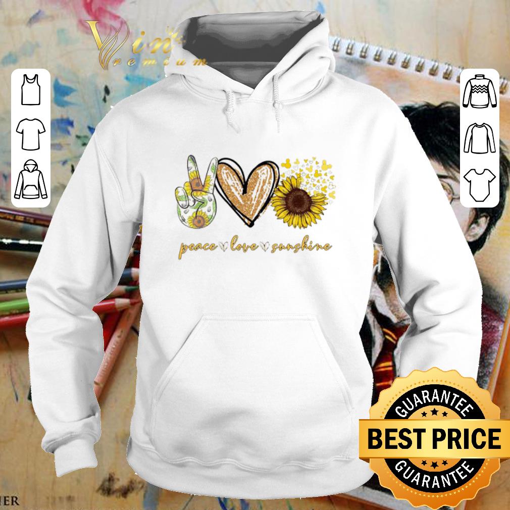 Cool Peace Love Sunshine Mickey Mouse sunflower shirt Cool Peace Love Sunshine Mickey Mouse sunflower shirt 4 - Cool Peace Love Sunshine Mickey Mouse sunflower shirt