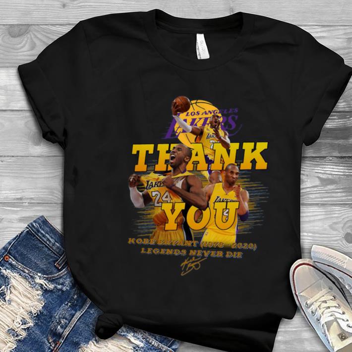 Great Los Angeles Lakers Thank You 24 Kobe Bryant 1978 2020 Signature Legends Never Die Signature shirt 1 - Great Los Angeles Lakers Thank You 24 Kobe Bryant (1978-2020) Signature Legends Never Die Signature shirt