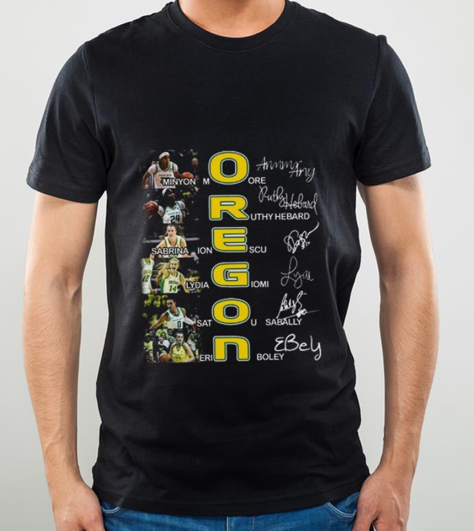Great Oregon Ducks All Player Signatures Minyon Moore Ruthy Hebard shirt 4 - Great Oregon Ducks All Player Signatures Minyon Moore Ruthy Hebard shirt