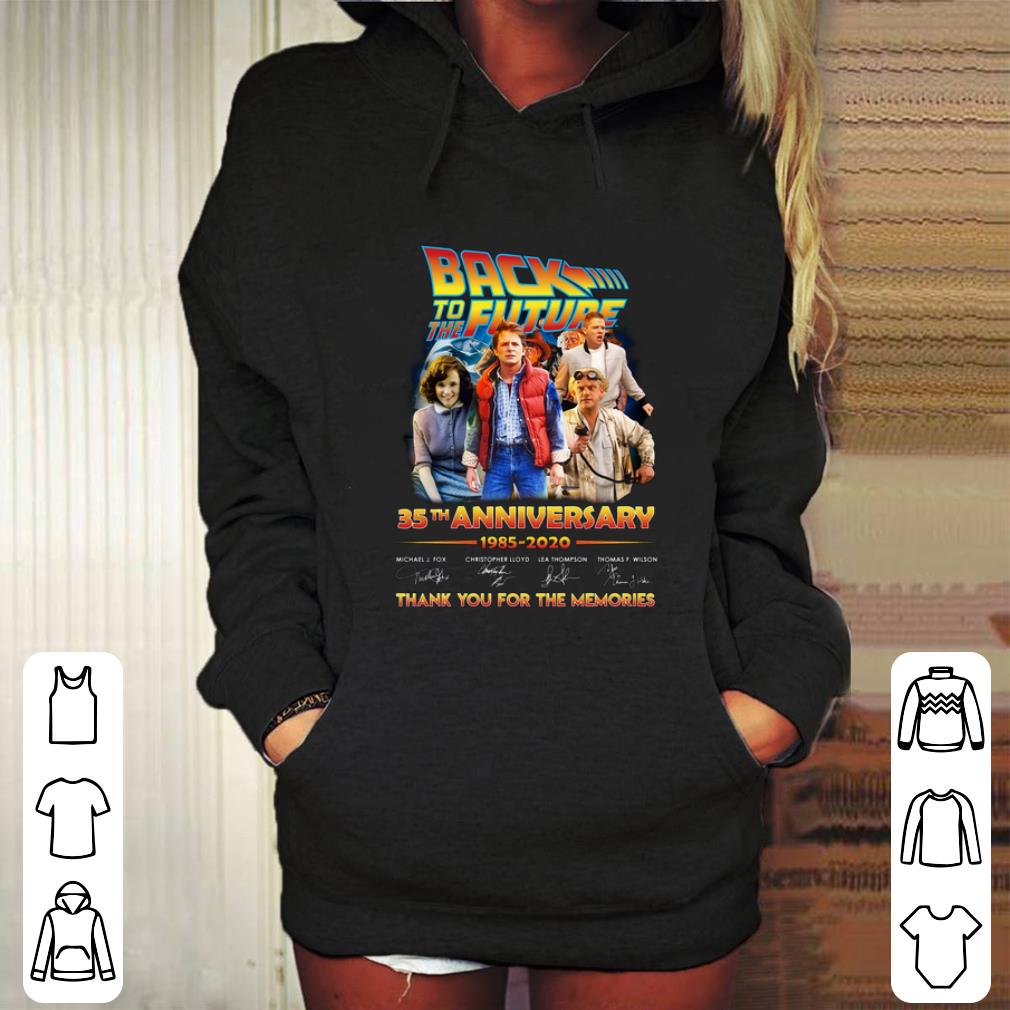 Official Back to the future 35th anniversary thank you for the memories shirt 4 - Official Back to the future 35th anniversary thank you for the memories shirt