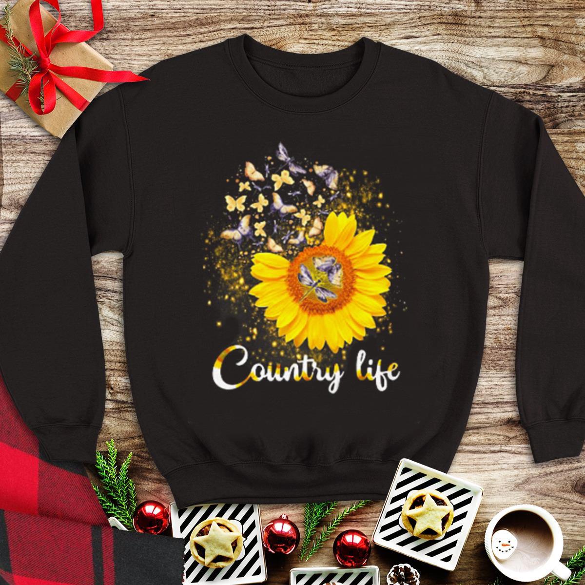 Top Butterfly Sunflower Country life shirt 1 - Top Butterfly Sunflower Country life shirt