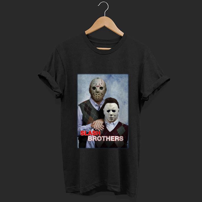 Top Slash Brothers Jason Voorhees And Michael Myers shirt 1 - Top Slash Brothers Jason Voorhees And Michael Myers shirt