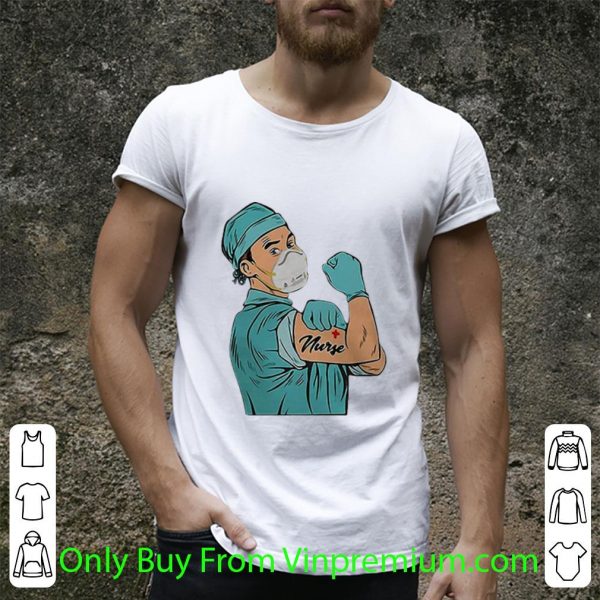 Pretty Strong Doctor Mask Tattoos Nurse shirt