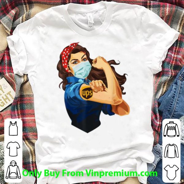 Premium Strong Woman Mask Tattoo UPS shirt