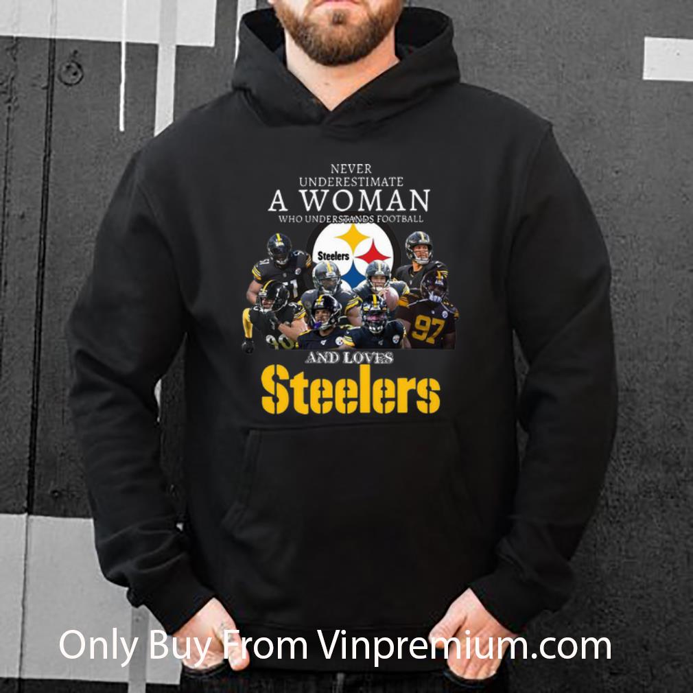 59234569 original never underestimate a woman who understands football and loves steelers shirt 4 - Original Never Underestimate A Woman Who Understands Football And Loves Steelers shirt
