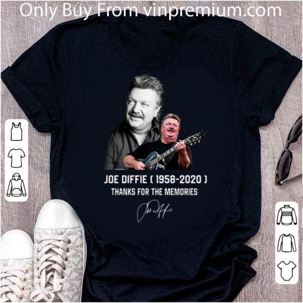 Top Joe Diffie 1958 2020 Thanks For The Memories Signature shirt
