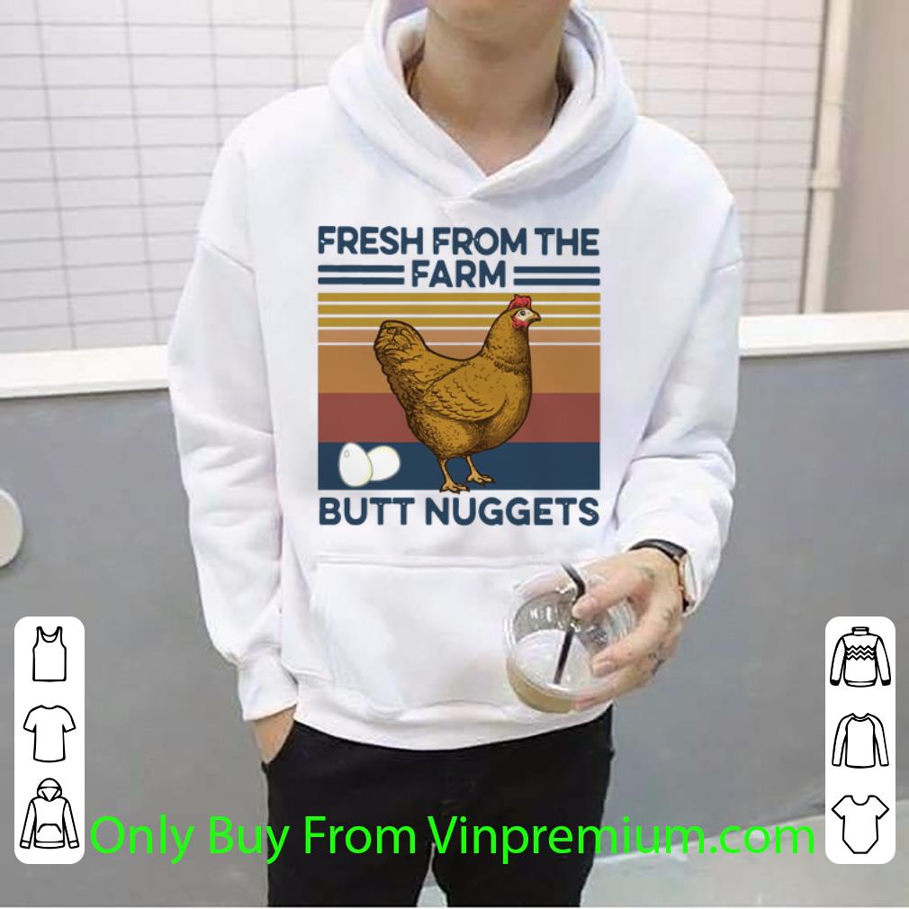 9f219228 awesome vintage chicken fresh from the farm butt nuggets shirt 4 - Awesome Vintage Chicken Fresh From The Farm Butt Nuggets shirt