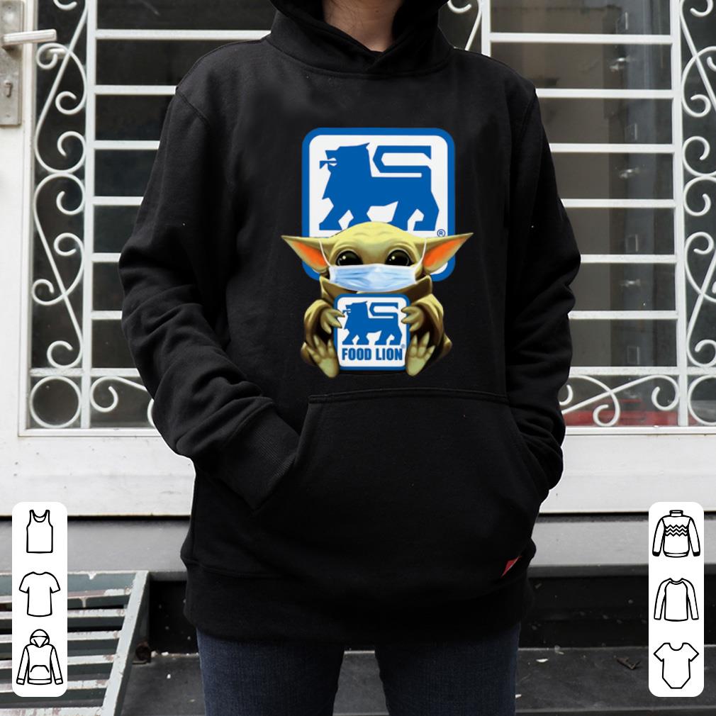 Official Star Wars Baby Yoda Mask Hug Food Lion Covid 19 shirt 4 - Official Star Wars Baby Yoda Mask Hug Food Lion Covid-19 shirt