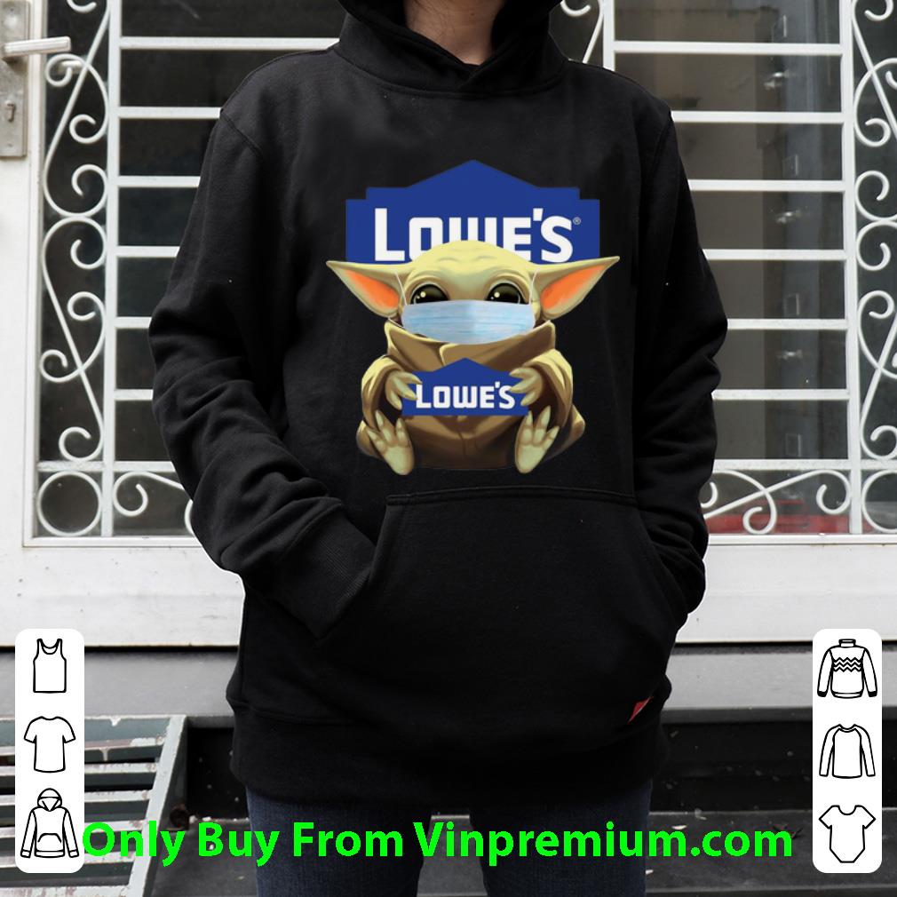 Official Star Wars Baby Yoda Mask Hug Lowe s Covid 19 shirt 4 - Official Star Wars Baby Yoda Mask Hug Lowe’s Covid-19 shirt