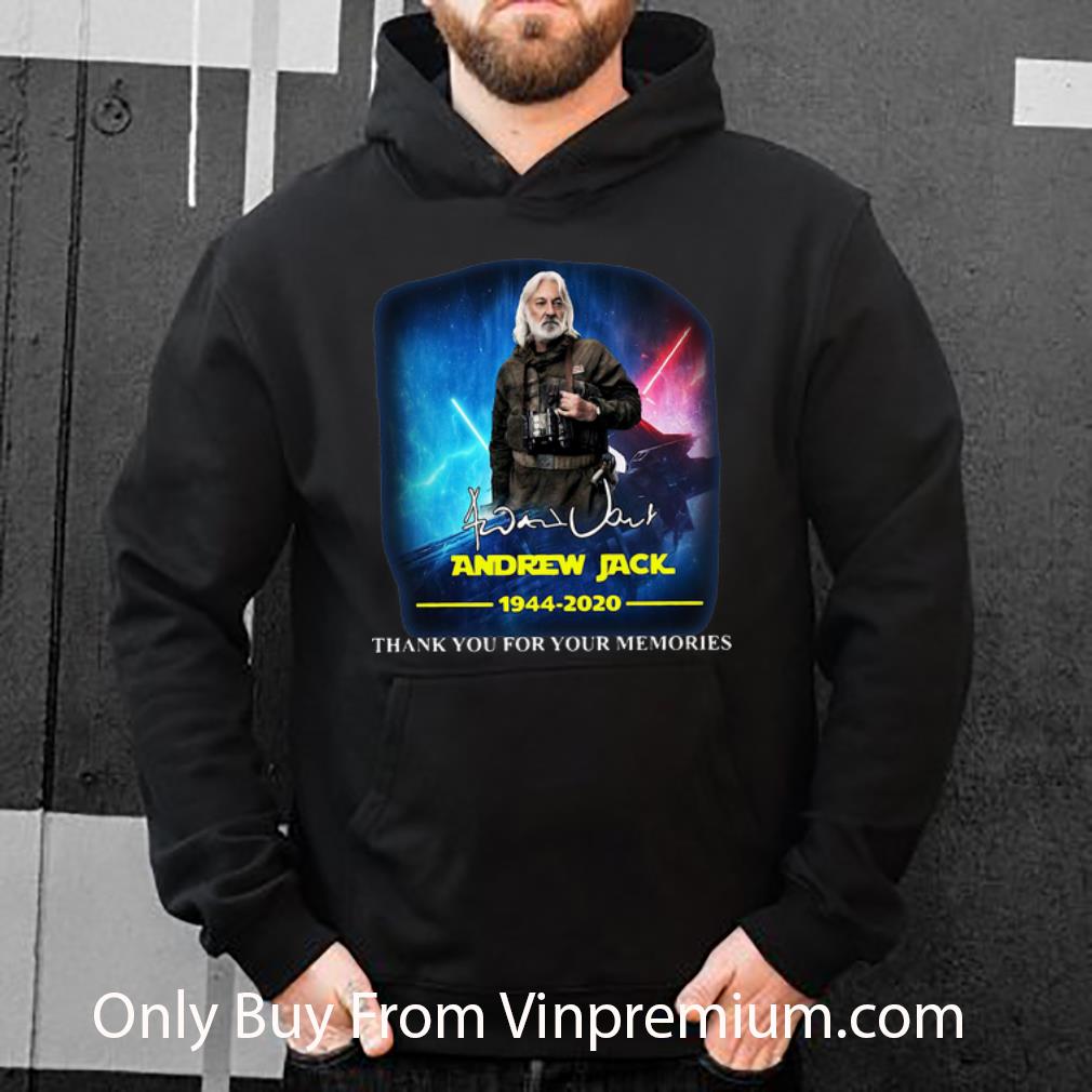 Pretty Andrew Jack 1944 2020 Thank You For The Memories Signature shirt 4 - Pretty Andrew Jack 1944 2020 Thank You For The Memories Signature shirt