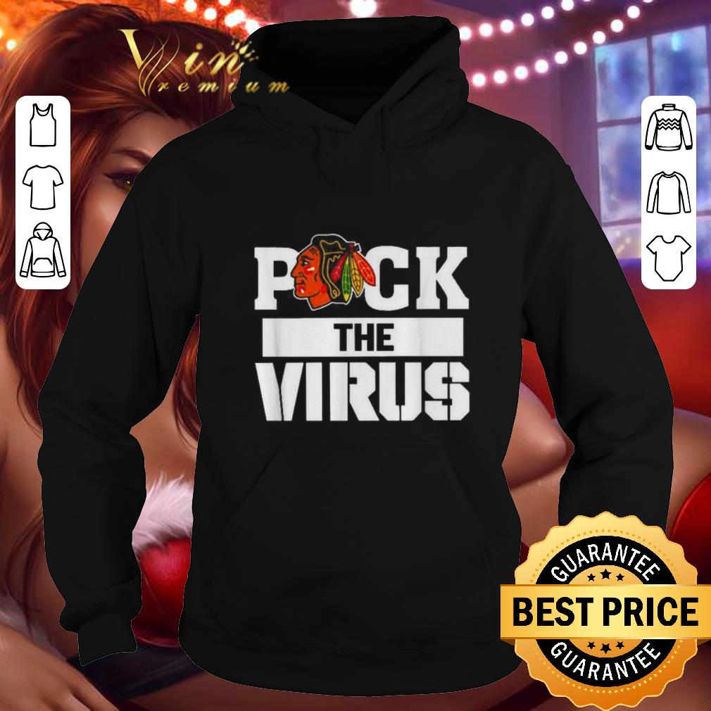 Top Chicago Blackhawks Puck The Virus Corona Covid-19 shirt Top Chicago Blackhawks Puck The Virus Corona Covid 19 shirt 4 - Top Chicago Blackhawks Puck The Virus Corona Covid-19 shirt