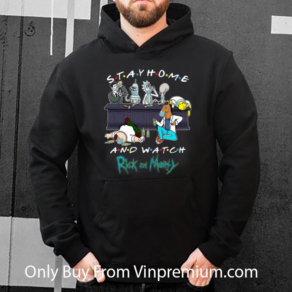 a96d98b6 top stay home and watch rick and morty shirt 4 - Top Stay Home And Watch Rick And Morty shirt