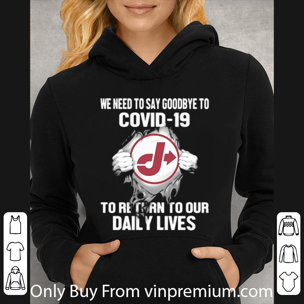 c38e67da premium jiffy lube we need to say goodbye to covid 19 shirt 4 - Premium Jiffy Lube We Need To Say Goodbye To Covid-19 shirt