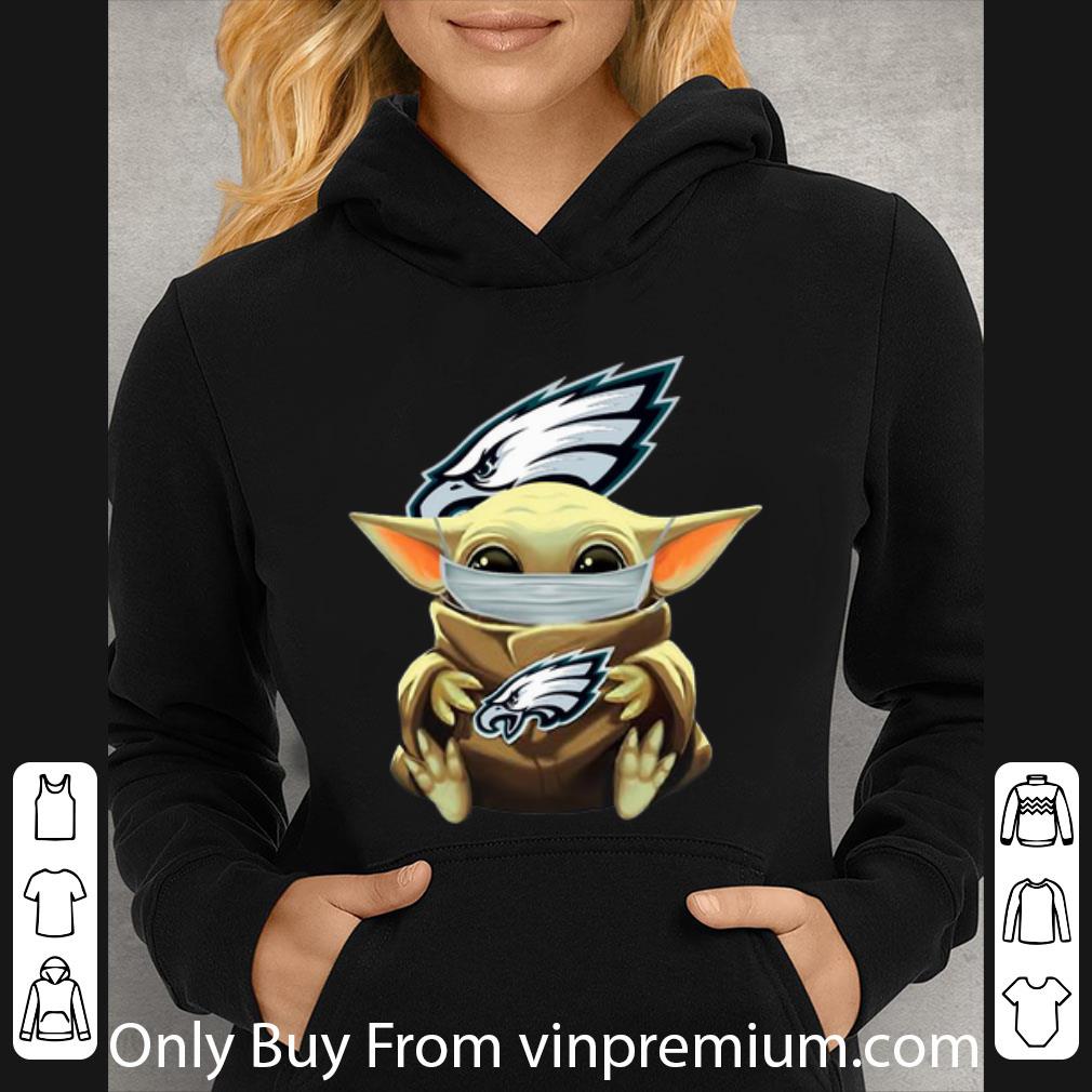 d1e125f5 official star wars baby yoda face mask hug philadelphia eagles shirt 4 - Official Star Wars Baby Yoda Face Mask Hug Philadelphia Eagles shirt
