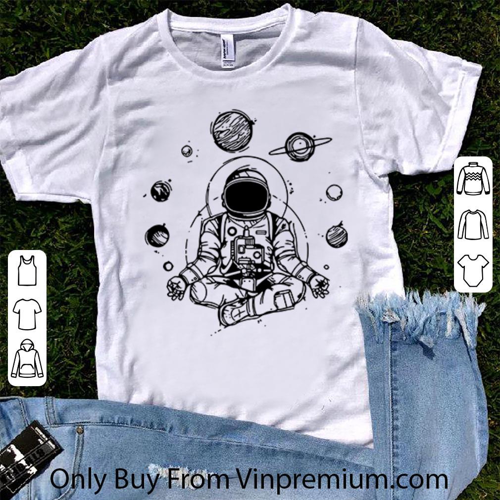 Great Astronaut Spiritual Space Galaxy Yoga shirt