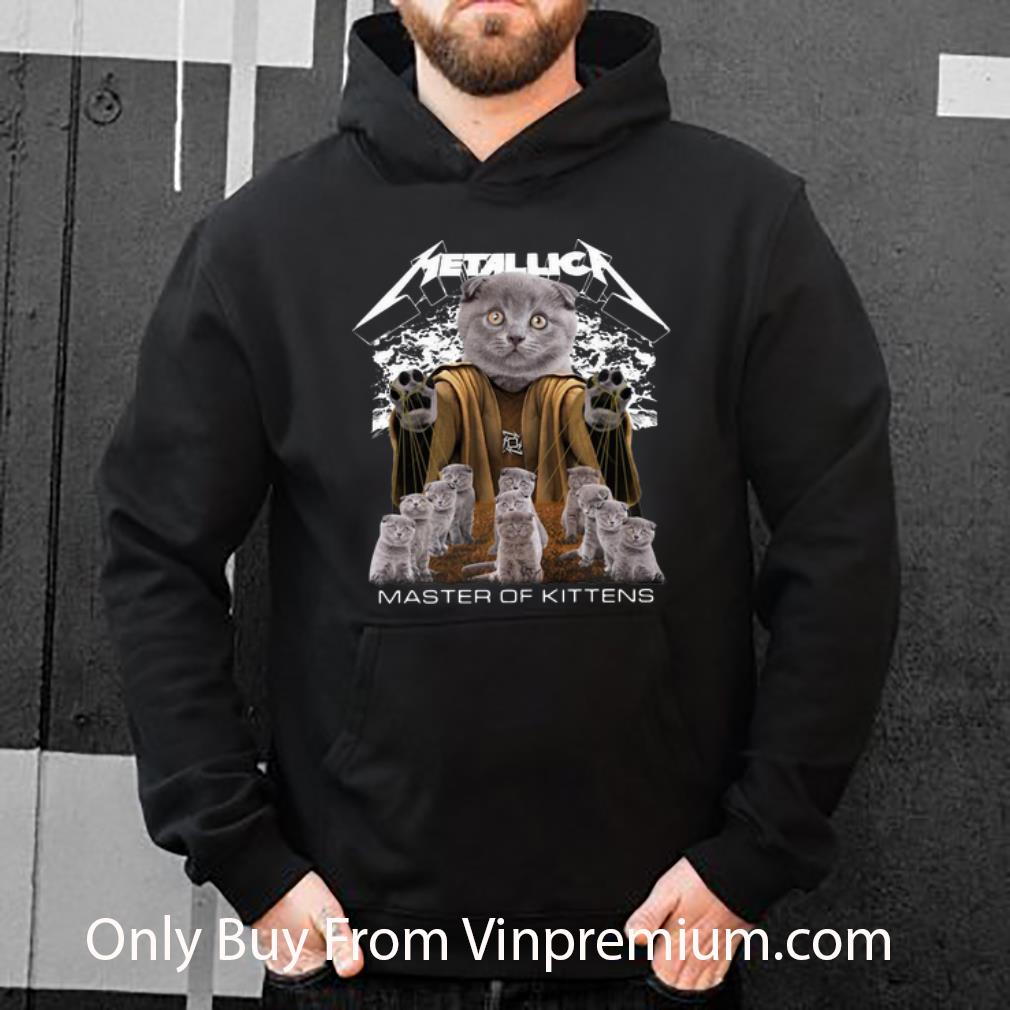 4ce9fbf1 official metallica british shorthair cats master of kittens cat lovers shirt 4 - Official Metallica British Shorthair Cats Master Of Kittens Cat Lovers shirt