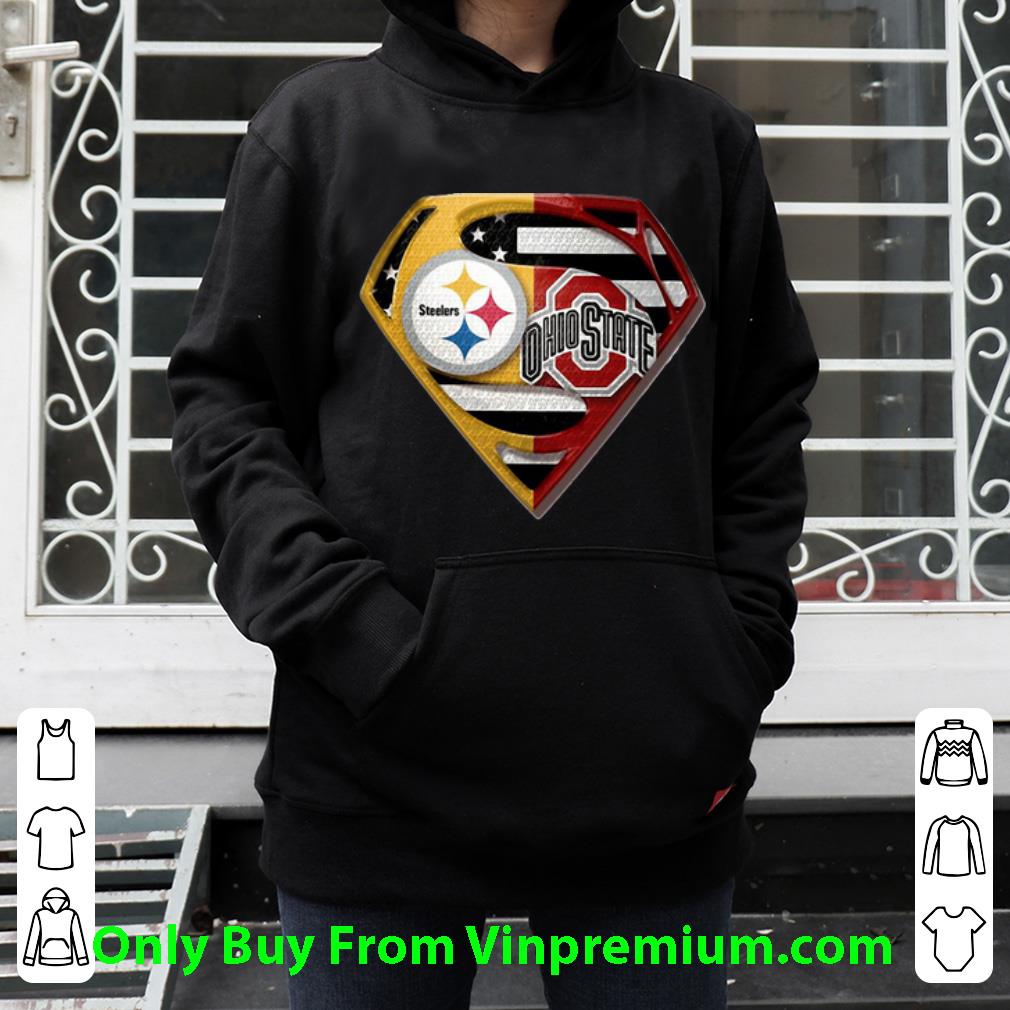 54ff8546 top superman pittsburgh steelers and ohio state shirt 4 - Top Superman Pittsburgh Steelers And Ohio State shirt
